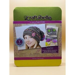 Craftabelle Slouchy Beanie Creation Kit Make Your Own Hat  Decorate Embellish